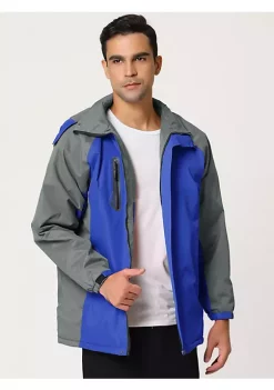 Wholesale ⌛ Lars Amadeus Men's Ski Snow Jacket Zip Plush Lined Outdoor Sports Windbreaker Jacket with Hood 🧨 -Cheap Lars Amadeus Shop Belk 1013