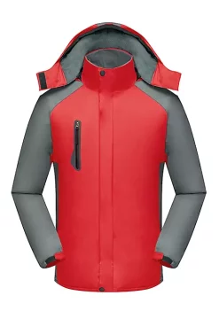 Wholesale ⌛ Lars Amadeus Men's Ski Snow Jacket Zip Plush Lined Outdoor Sports Windbreaker Jacket with Hood 🧨 -Cheap Lars Amadeus Shop Belk 1017