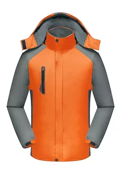 Wholesale ⌛ Lars Amadeus Men's Ski Snow Jacket Zip Plush Lined Outdoor Sports Windbreaker Jacket with Hood 🧨 -Cheap Lars Amadeus Shop Belk 1018