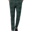Best Sale 💯 Lars Amadeus Men's 👗 Dress Plaid Pants Slim Fit Flat Front Business Pencil Trousers with Pockets 🥰