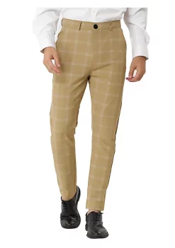 Best Sale 💯 Lars Amadeus Men's 👗 Dress Plaid Pants Slim Fit Flat Front Business Pencil Trousers with Pockets 🥰 19 Best Sale 💯 Lars Amadeus Men's 👗 Dress Plaid Pants Slim Fit Flat Front Business Pencil Trousers with Pockets 🥰 -Cheap Lars Amadeus Shop Belk 1052