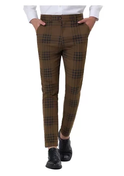 Best Sale 💯 Lars Amadeus Men's 👗 Dress Plaid Pants Slim Fit Flat Front Business Pencil Trousers with Pockets 🥰 20 Best Sale 💯 Lars Amadeus Men's 👗 Dress Plaid Pants Slim Fit Flat Front Business Pencil Trousers with Pockets 🥰 -Cheap Lars Amadeus Shop Belk 1053