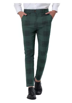 Best Sale 💯 Lars Amadeus Men's 👗 Dress Plaid Pants Slim Fit Flat Front Business Pencil Trousers with Pockets 🥰 21 Best Sale 💯 Lars Amadeus Men's 👗 Dress Plaid Pants Slim Fit Flat Front Business Pencil Trousers with Pockets 🥰 -Cheap Lars Amadeus Shop Belk 1054