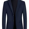 Flash Sale 🌟 Lars Amadeus Men's 👗 Dress Slim Fit Blazer Two Button Single Breasted Notch Lapel Business Suit Sports 🧥 Coat 😍