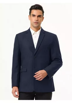 Flash Sale 🌟 Lars Amadeus Men's 👗 Dress Slim Fit Blazer Two Button Single Breasted Notch Lapel Business Suit Sports 🧥 Coat 😍 -Cheap Lars Amadeus Shop Belk 1061