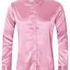 Best reviews of 🔥 Lars Amadeus Men's Prom Satin Long Sleeves Button Down Slim Fit Formal Party 👕 Shirts 👍
