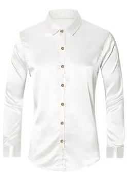 Best reviews of 🔥 Lars Amadeus Men's Prom Satin Long Sleeves Button Down Slim Fit Formal Party 👕 Shirts 👍 -Cheap Lars Amadeus Shop Belk 1089