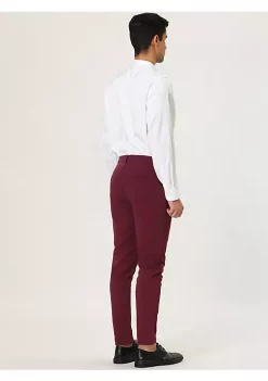 Discount ⌛ Lars Amadeus Men's 👗 Dress Chino Slim Fit Stretch Flat Front Solid Color Business Pants 🤩 -Cheap Lars Amadeus Shop Belk 1102