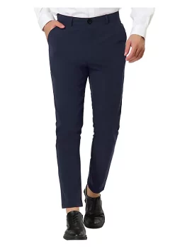 Discount ⌛ Lars Amadeus Men's 👗 Dress Chino Slim Fit Stretch Flat Front Solid Color Business Pants 🤩 -Cheap Lars Amadeus Shop Belk 1103