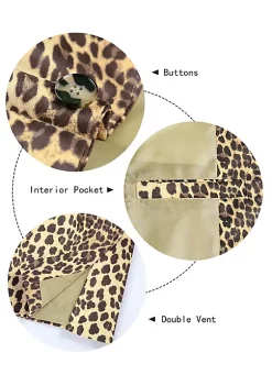 Cheap ❤️ Lars Amadeus Men's Party Animal Leopard Print Blazer Notched Lapel Lightweight Sport 🧥 Coat Suit Jacket ⭐ -Cheap Lars Amadeus Shop Belk 1124