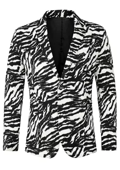 Cheap ❤️ Lars Amadeus Men's Party Animal Leopard Print Blazer Notched Lapel Lightweight Sport 🧥 Coat Suit Jacket ⭐ -Cheap Lars Amadeus Shop Belk 1130