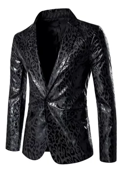 Cheap ❤️ Lars Amadeus Men's Party Animal Leopard Print Blazer Notched Lapel Lightweight Sport 🧥 Coat Suit Jacket ⭐ -Cheap Lars Amadeus Shop Belk 1131