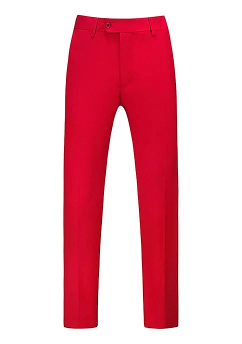 Wholesale 👏 Lars Amadeus Men's 👗 Dress Pants Slim Fit Flat Front Chino Business Wedding Suit Pants 😉 1 Wholesale 👏 Lars Amadeus Men's 👗 Dress Pants Slim Fit Flat Front Chino Business Wedding Suit Pants 😉