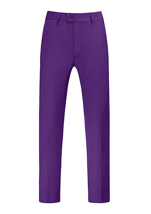 Wholesale 👏 Lars Amadeus Men's 👗 Dress Pants Slim Fit Flat Front Chino Business Wedding Suit Pants 😉 17 Wholesale 👏 Lars Amadeus Men's 👗 Dress Pants Slim Fit Flat Front Chino Business Wedding Suit Pants 😉 - Image 17