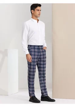 Best reviews of 👏 Lars Amadeus Men's Plaid Business Pants Regular Fit Formal Prom Checked Trousers 🌟 -Cheap Lars Amadeus Shop Belk 1189