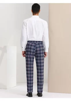 Best reviews of 👏 Lars Amadeus Men's Plaid Business Pants Regular Fit Formal Prom Checked Trousers 🌟 -Cheap Lars Amadeus Shop Belk 1190