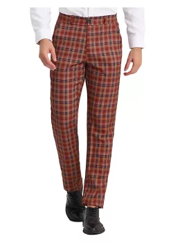 Best reviews of 👏 Lars Amadeus Men's Plaid Business Pants Regular Fit Formal Prom Checked Trousers 🌟 -Cheap Lars Amadeus Shop Belk 1192