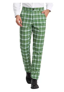 Best reviews of 👏 Lars Amadeus Men's Plaid Business Pants Regular Fit Formal Prom Checked Trousers 🌟 -Cheap Lars Amadeus Shop Belk 1196