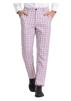 Best reviews of 👏 Lars Amadeus Men's Plaid Business Pants Regular Fit Formal Prom Checked Trousers 🌟 -Cheap Lars Amadeus Shop Belk 1198