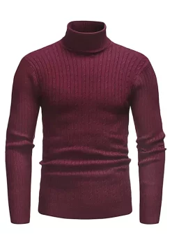 Top 10 🔔 Lars Amadeus Men's Turtleneck Sweaters Winter Ribbed Cable Slim Fit Knit Pullover Sweater ⌛ -Cheap Lars Amadeus Shop Belk 1229