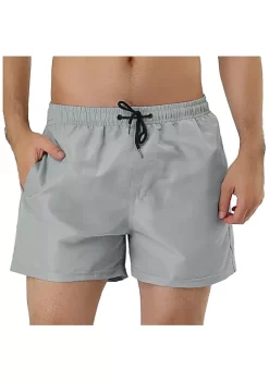 Discount 🤩 Lars Amadeus Men's Swim Shorts 🌞 Summer Drawstring Waist Color Mesh Lining Swimming Board Shorts ✨ -Cheap Lars Amadeus Shop Belk 1239