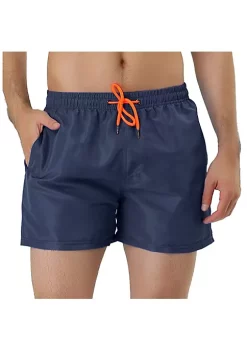 Discount 🤩 Lars Amadeus Men's Swim Shorts 🌞 Summer Drawstring Waist Color Mesh Lining Swimming Board Shorts ✨ -Cheap Lars Amadeus Shop Belk 1240