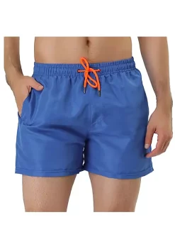 Discount 🤩 Lars Amadeus Men's Swim Shorts 🌞 Summer Drawstring Waist Color Mesh Lining Swimming Board Shorts ✨ -Cheap Lars Amadeus Shop Belk 1246