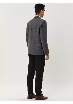 Promo ⌛ Lars Amadeus Men's Casual Plaid Sports 🧥 Coat Notched Lapel One Button Houndstooth Blazer 🤩 -Cheap Lars Amadeus Shop Belk 1304
