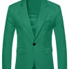 Buy ✨ Lars Amadeus Men's Business Casual Sport 🧥 Coats Slim Fit One Button 👗 Dress Blazer 🛒