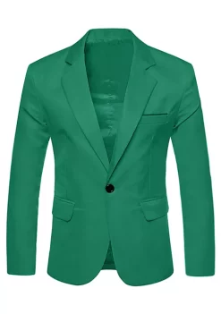Buy ✨ Lars Amadeus Men's Business Casual Sport 🧥 Coats Slim Fit One Button 👗 Dress Blazer 🛒 -Cheap Lars Amadeus Shop Belk 1326