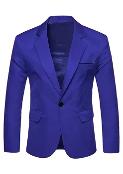 Buy ✨ Lars Amadeus Men's Business Casual Sport 🧥 Coats Slim Fit One Button 👗 Dress Blazer 🛒 -Cheap Lars Amadeus Shop Belk 1329