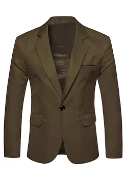 Buy ✨ Lars Amadeus Men's Business Casual Sport 🧥 Coats Slim Fit One Button 👗 Dress Blazer 🛒 -Cheap Lars Amadeus Shop Belk 1330