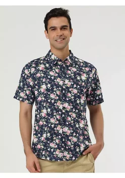 Top 10 👏 Lars Amadeus Men's Zebra Print 👕 Shirt ☀️ Summer Floral Printed Short Sleeves Button Down Beach Hawaiian 👕 Shirt 🔥 -Cheap Lars Amadeus Shop Belk 1337