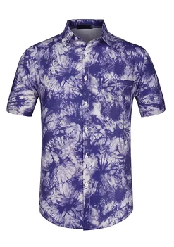 Top 10 👏 Lars Amadeus Men's Zebra Print 👕 Shirt ☀️ Summer Floral Printed Short Sleeves Button Down Beach Hawaiian 👕 Shirt 🔥 -Cheap Lars Amadeus Shop Belk 1345