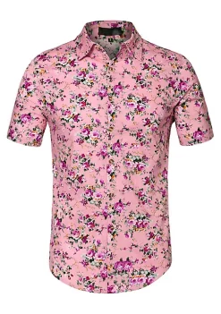 Top 10 👏 Lars Amadeus Men's Zebra Print 👕 Shirt ☀️ Summer Floral Printed Short Sleeves Button Down Beach Hawaiian 👕 Shirt 🔥 -Cheap Lars Amadeus Shop Belk 1353