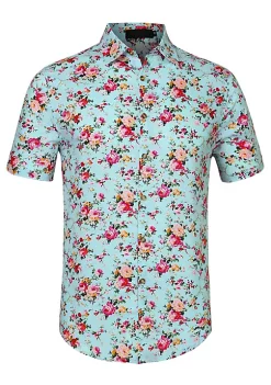 Top 10 👏 Lars Amadeus Men's Zebra Print 👕 Shirt ☀️ Summer Floral Printed Short Sleeves Button Down Beach Hawaiian 👕 Shirt 🔥 -Cheap Lars Amadeus Shop Belk 1359