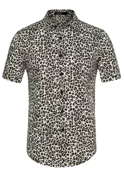 Top 10 👏 Lars Amadeus Men's Zebra Print 👕 Shirt ☀️ Summer Floral Printed Short Sleeves Button Down Beach Hawaiian 👕 Shirt 🔥 -Cheap Lars Amadeus Shop Belk 1366