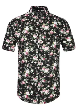 Top 10 👏 Lars Amadeus Men's Zebra Print 👕 Shirt ☀️ Summer Floral Printed Short Sleeves Button Down Beach Hawaiian 👕 Shirt 🔥 -Cheap Lars Amadeus Shop Belk 1371