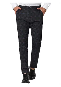Wholesale ✔️ Lars Amadeus Men's Plaid 👗 Dress Pants Slim Fit Flat Front Business Check Trousers 🛒 -Cheap Lars Amadeus Shop Belk 1388
