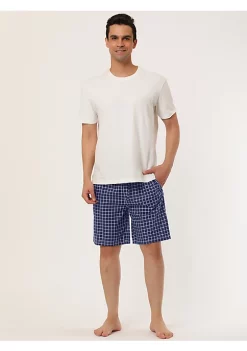 New 🤩 Lars Amadeus Men's 🌞 Summer Stripe Shorts Sleepwear Elastic Waist Lightweight Lounge Pajama Bottoms 🌟 -Cheap Lars Amadeus Shop Belk 1413