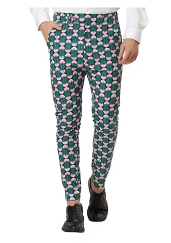 Top 10 ❤️ Lars Amadeus Men's Casual Geometric Printed Color Block Flat Front 👗 Dress Pants 🔥 -Cheap Lars Amadeus Shop Belk 1462