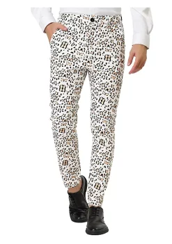 Top 10 ❤️ Lars Amadeus Men's Casual Geometric Printed Color Block Flat Front 👗 Dress Pants 🔥 -Cheap Lars Amadeus Shop Belk 1469