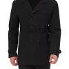 Promo 🎉 Lars Amadeus Men's Overcoat Slim Fit Double Breasted Notch Lapel Trench 🧥 Coat with Belt ⭐