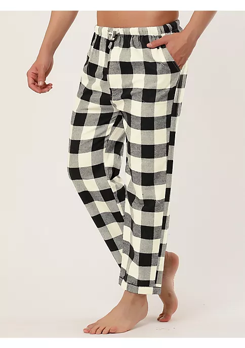 Best Sale 👏 Lars Amadeus Men's Plaid Flannel Pajamas Bottoms Drawstring Side Pockets Checked Elastic Waist Sleepwear Sleep Lounge Pjs Pants ✨ 2 Best Sale 👏 Lars Amadeus Men's Plaid Flannel Pajamas Bottoms Drawstring Side Pockets Checked Elastic Waist Sleepwear Sleep Lounge Pjs Pants ✨ - Image 2