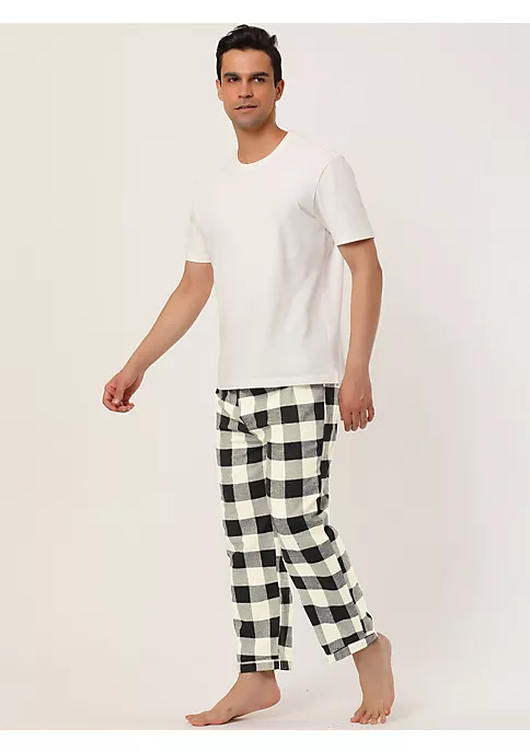 Best Sale 👏 Lars Amadeus Men's Plaid Flannel Pajamas Bottoms Drawstring Side Pockets Checked Elastic Waist Sleepwear Sleep Lounge Pjs Pants ✨ 4 Best Sale 👏 Lars Amadeus Men's Plaid Flannel Pajamas Bottoms Drawstring Side Pockets Checked Elastic Waist Sleepwear Sleep Lounge Pjs Pants ✨ - Image 4