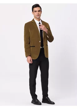 Discount 🤩 Lars Amadeus Men's Velvet Blazer One Button Notched Lapel Prom 👗 Dress Suit Jacket ⭐ -Cheap Lars Amadeus Shop Belk 1633