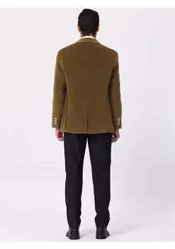 Discount 🤩 Lars Amadeus Men's Velvet Blazer One Button Notched Lapel Prom 👗 Dress Suit Jacket ⭐ -Cheap Lars Amadeus Shop Belk 1634