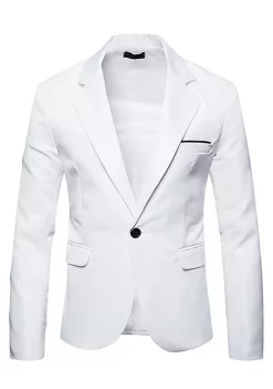 Brand new 🔔 Lars Amadeus Men's Casual Sports 🧥 Coat Notched Lapel One Button Suit Jacket Blazer ❤️ -Cheap Lars Amadeus Shop Belk 1655