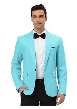 Brand new 🔔 Lars Amadeus Men's Casual Sports 🧥 Coat Notched Lapel One Button Suit Jacket Blazer ❤️ -Cheap Lars Amadeus Shop Belk 1656