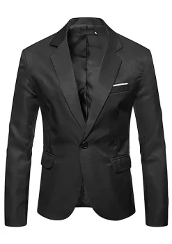 Brand new 🔔 Lars Amadeus Men's Casual Sports 🧥 Coat Notched Lapel One Button Suit Jacket Blazer ❤️ -Cheap Lars Amadeus Shop Belk 1657